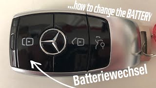 Batterie wechseln neuer Mercedes-Schlüssel/how to change battery new Mercedes Key remote W214 W206