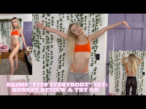 skims bra & micro thong unbox & try on - a vibe !! (plus #sheer