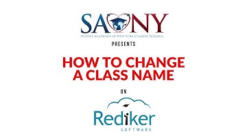 How to Change a Class Name on Rediker