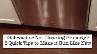 ✨ KITCHENAID DISHWASHER LEAVING DISHES DIRTY - QUICK AND EASY FIX ✨