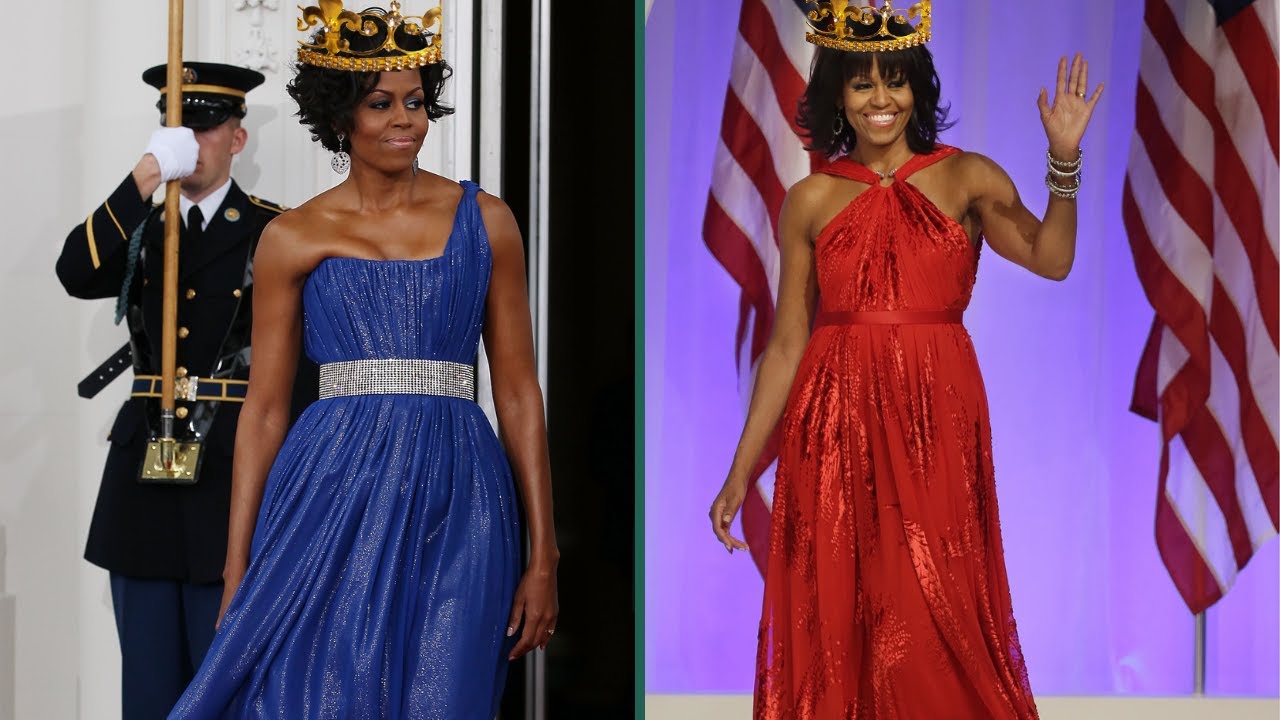 ROYALTY! Michelle Obama Most Elegant Fashion Moments - YouTube