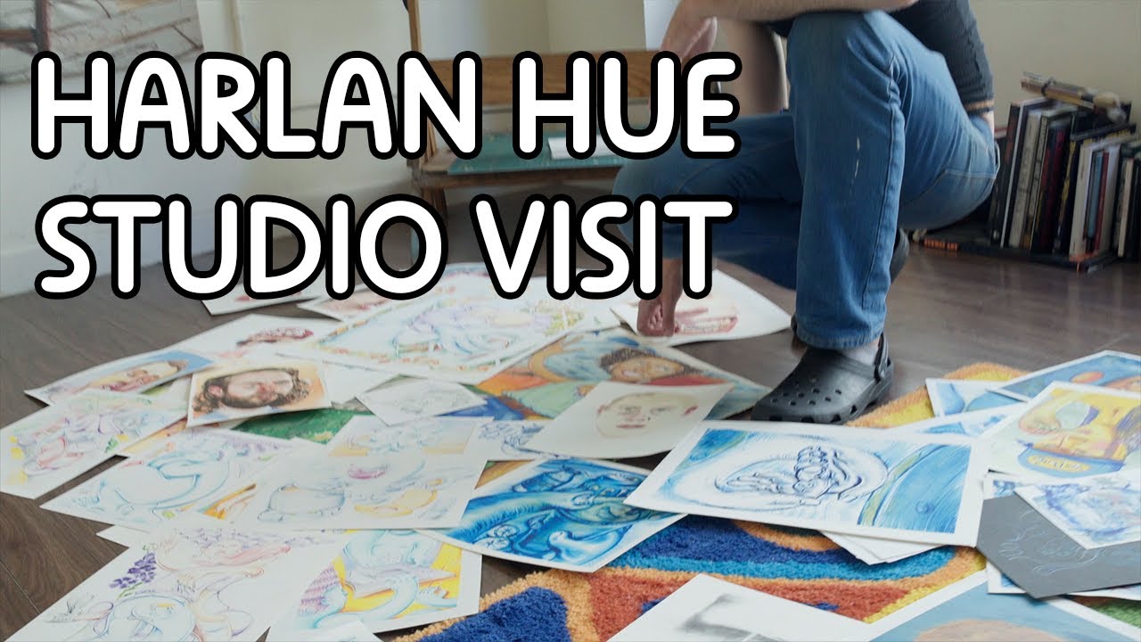 Harlan Hue Studio Visit - A Look Inside Surrealist Figure Painting and Rug Making