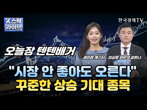 이상로의 텐텐배거 시장 안 좋아도 오른다 ㅣ꾸준한 상승 기대 종목ㅣK 스탁 라이브ㅣ한국경제TV 