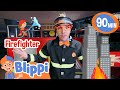 Blippi the Firefighter to the Rescue! | Explore and learn with Blippi! | Moonbug Kids After School