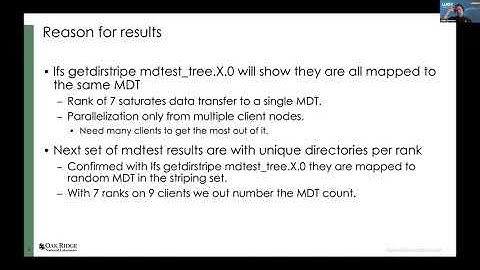 LUG 2021: Evaluation of DoM/DNE Scaling Performance in Lustre