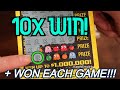 WON 10x AND WON EVERY GAME!!! HYPE DUDUDU PacMan Scratchers
