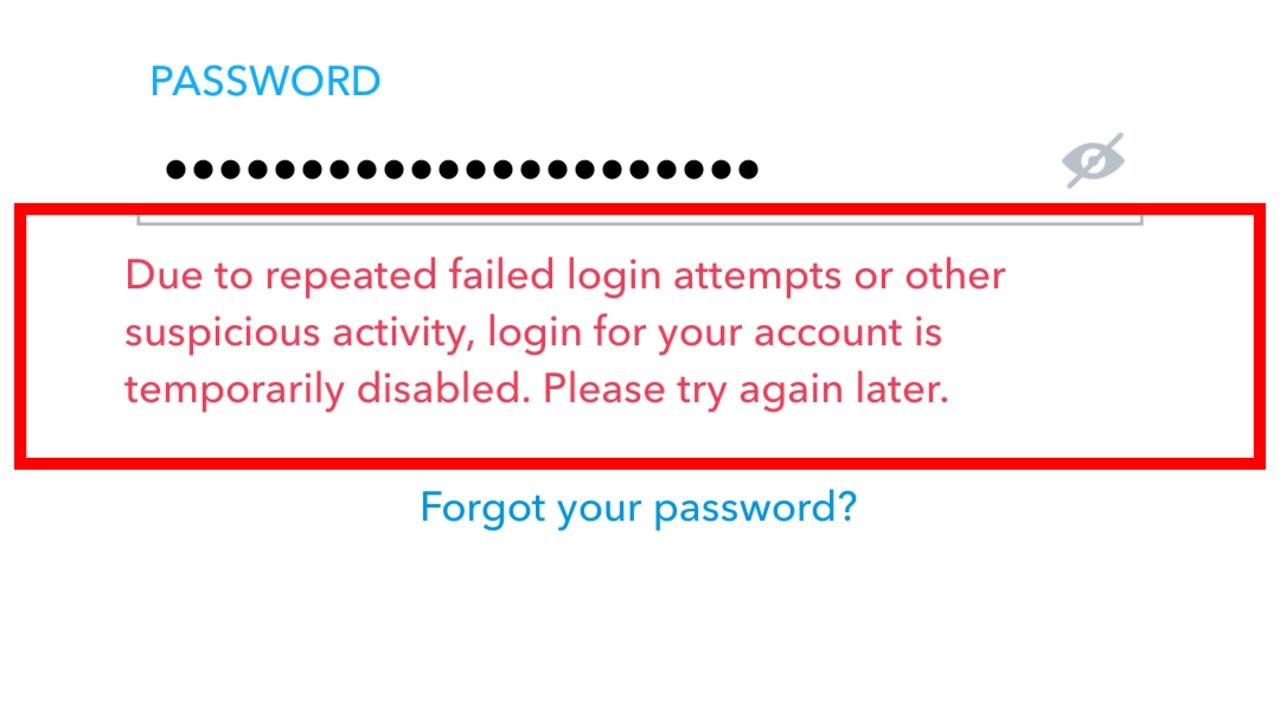 Snapchat suspicious login bypass