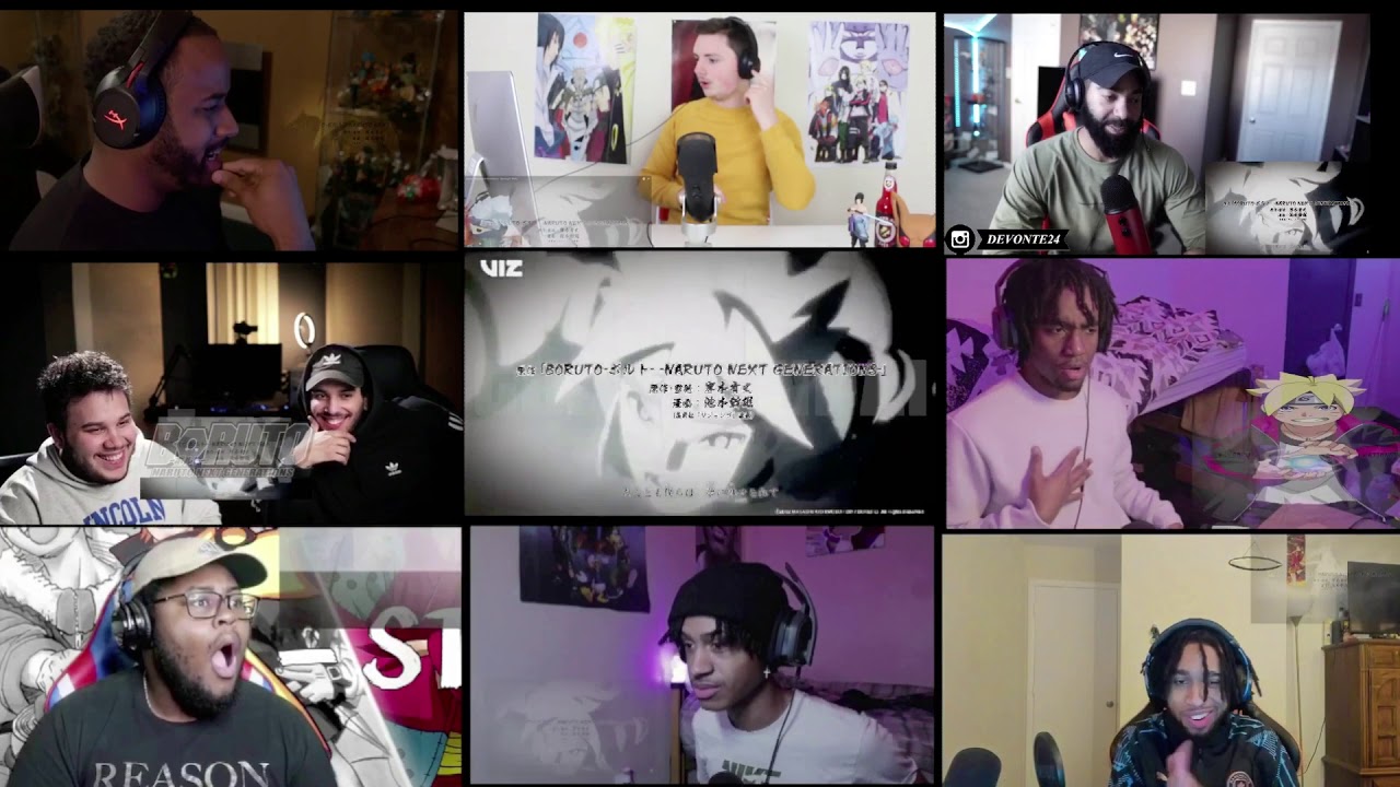 REACTION MASHUP !!!Boruto : Next generation | Opening : 8