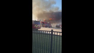 32nd and Hampton fire; wall collapse
