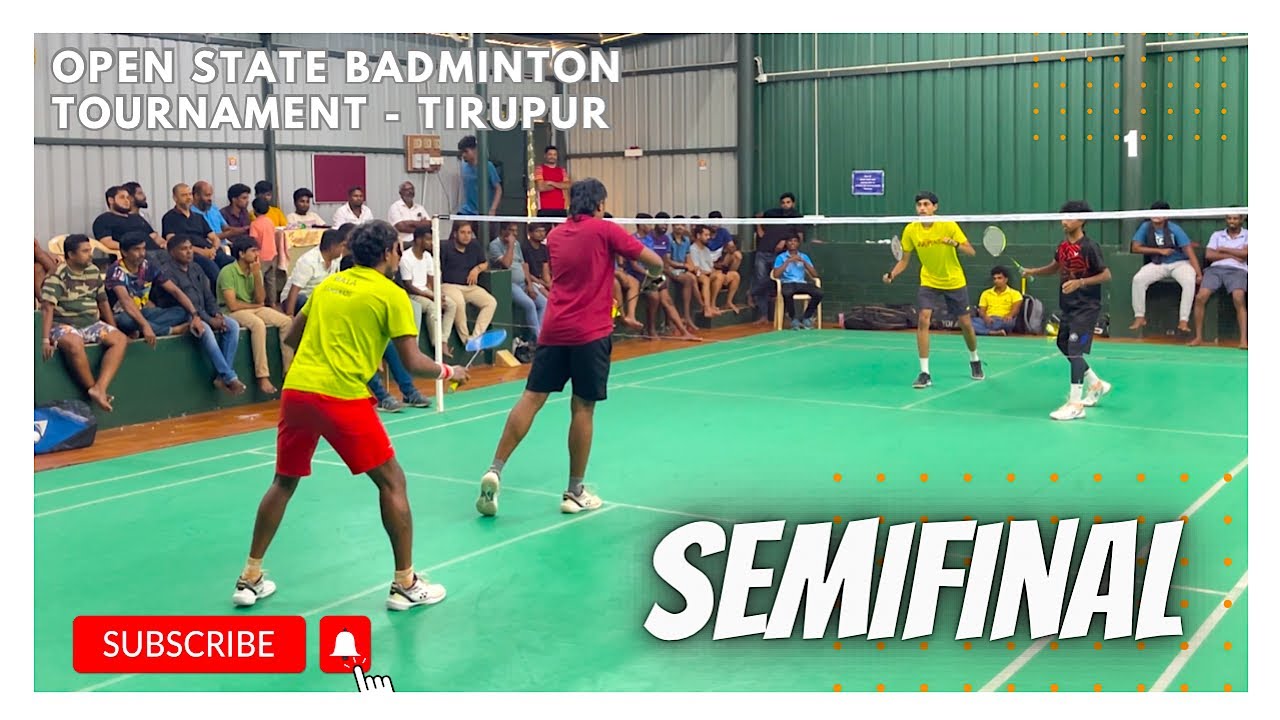 BALAMANIKANDAN/VEERAPANDY vs ROHIT/KISHORE || SemiFinal - Open Badminton Tournament 2024 - Tirupur