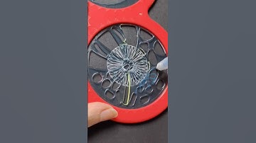 Mesmerising Spirograph with 2 colours - the Cyclex #artshorts #trends #vintage