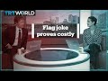 BBC hosts replaced after joke about UK flag