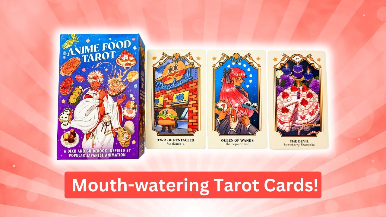 Anime Food Tarot Deck Unboxing 🍜🍰🍥 - YouTube