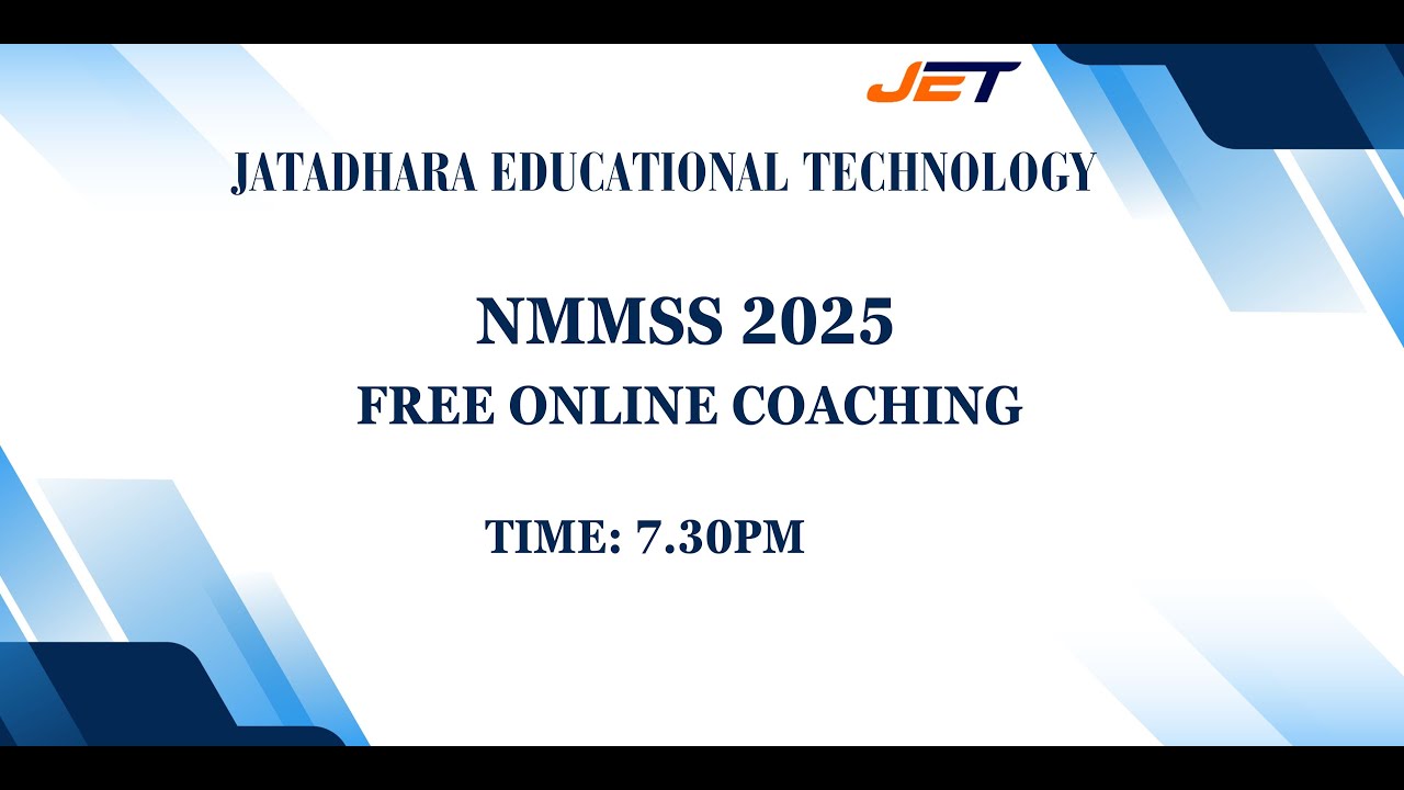 JET NMMSS COACHING | 18.11.2025 | MORNING REVISION CLASSES