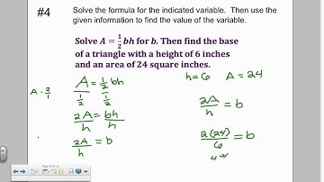 1.4 Rewrite Formulas and Equations