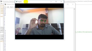 drowsy driver detection system using eye blink by using python and open cv