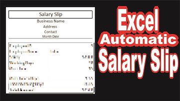 How to Make Fully Automatic Salary Slip in Ms Excel  | Lunar Computer College