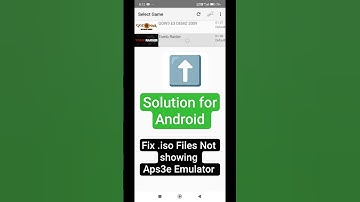 PS3 EMULATOR APS3E ANDROID FIX ISO FILES NOT SHOWING IN ONE CLICK