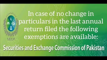 Annual return Form A & B filling process at SECP Pakistan