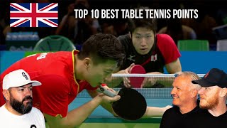 Top 10 Best Table Tennis Points REACTION!! | OFFICE BLOKES REACT!!