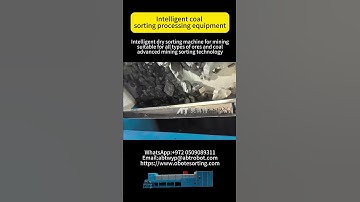 Intelligent dry sorting machine for mining, coal sorting #minemachinery #mineralindustry