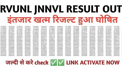 Rvunl junior accountant result 2021| jvvnl junior accountant result date 2021| rvunl,jvvnl, result
