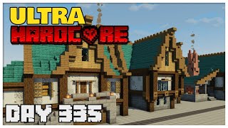 🔴 Building a Harbour Town | 335+ Days in Minecraft ULTRA HARDCORE