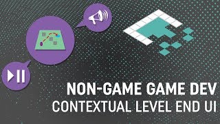 Non-Game Game Development: Contextual Level End Scene