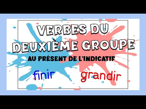 Verbos del segundo grupo en presente del indicativo en francés | Tiempos verbales