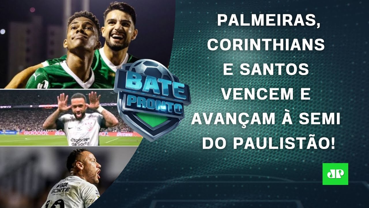Palmeiras, Corinthians e Santos VENCEM e VÃO À SEMI do Paulista ...