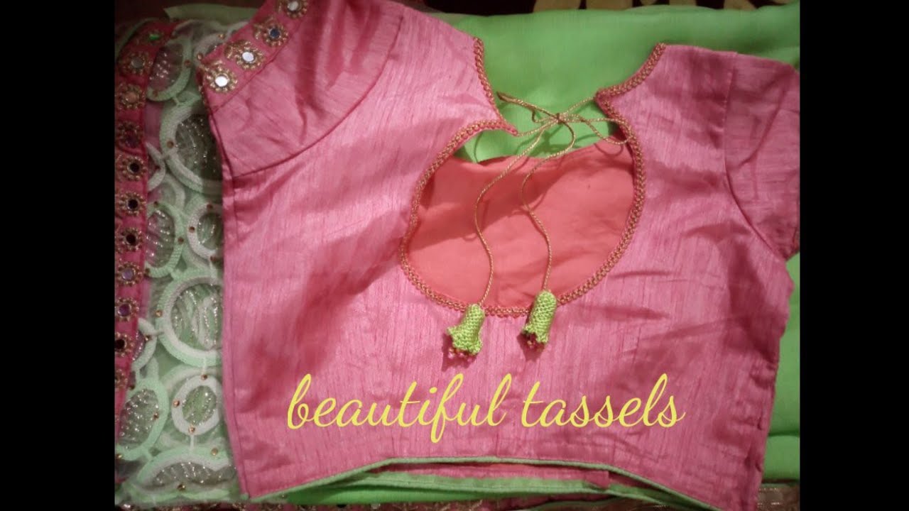 beautiful tassels for blouse // bridle tassels for blouse YouTube