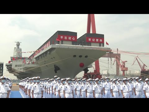 福建舰重磅官宣！直击中国第三艘航母下水 现场视频公开！20220617 | 军迷天下