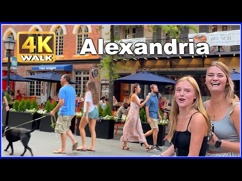 【4K】WALK ALEXANDRIA Virginia VA USA 4k video Travel vlog HDR