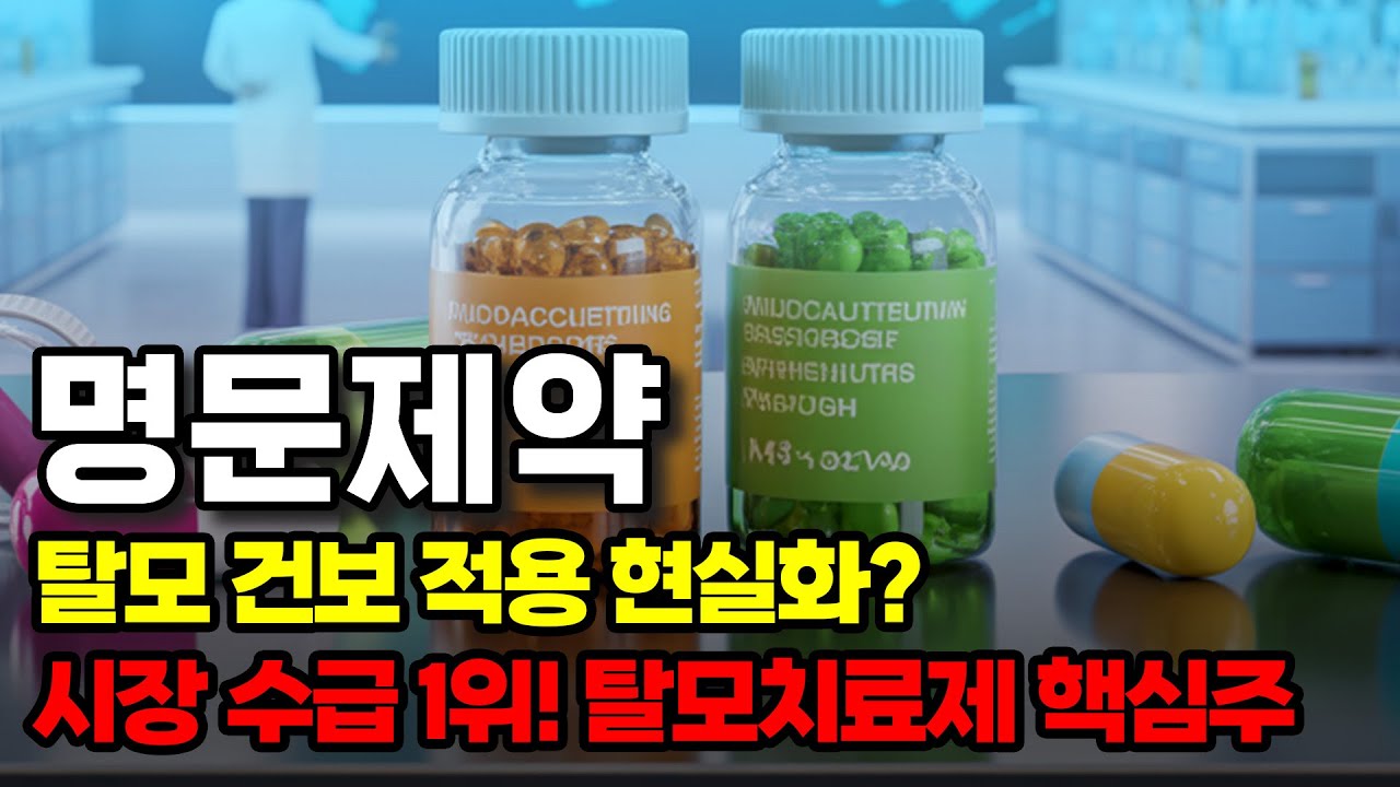 명문제약 주가전망 탈모약 건보 정책 수혜 가시화! 맥점 돌파 이후의 시나리오는? #주따 #명문제약 #명문제약주가 - YouTube