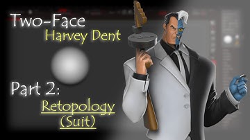 A bit of retopology for Two-Face | Zbrush Timelapse | Part 2