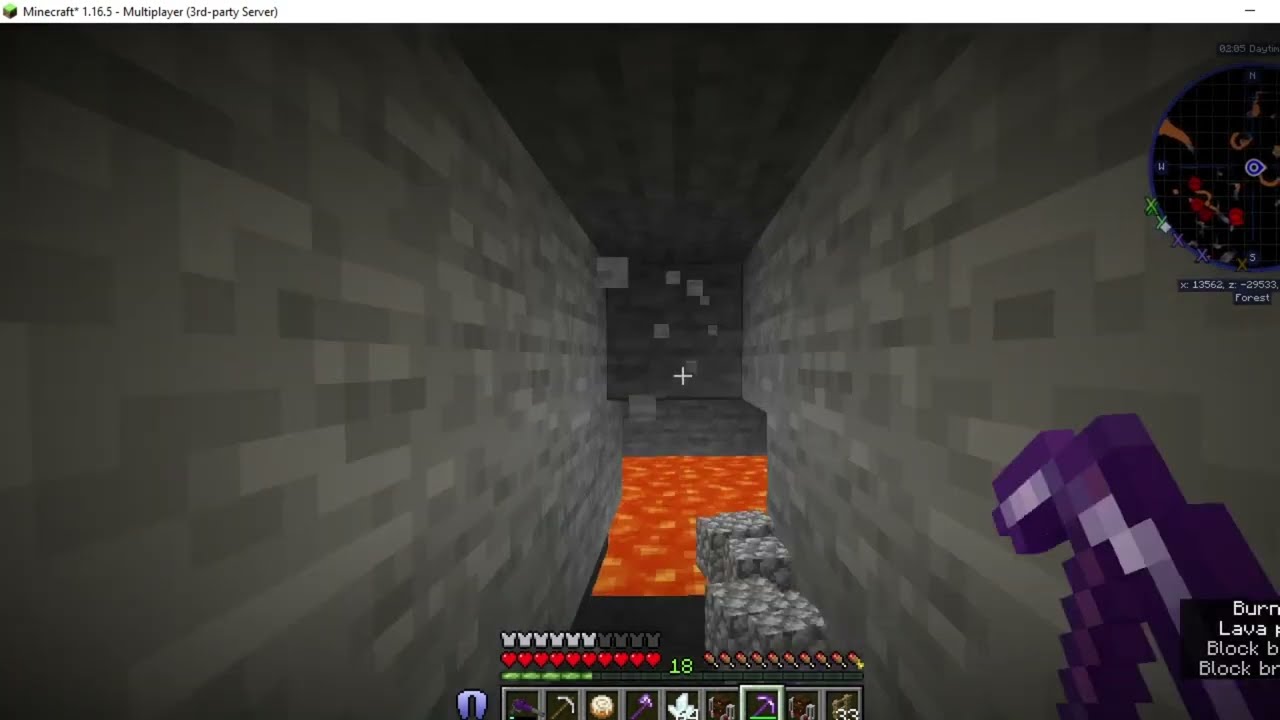 mining on the neon smp