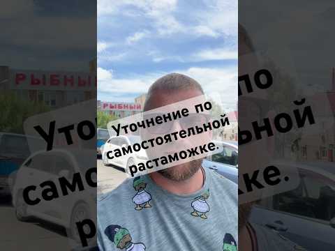 Самостоятельная растаможка автомобиля.