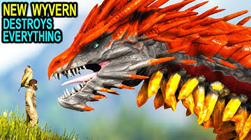 😈ARK NEW HAILFIRE WYVERN DESTROYS EVERYTHING!!! Ark Survival Evolved Pyria Mythos Evolved Mod Update