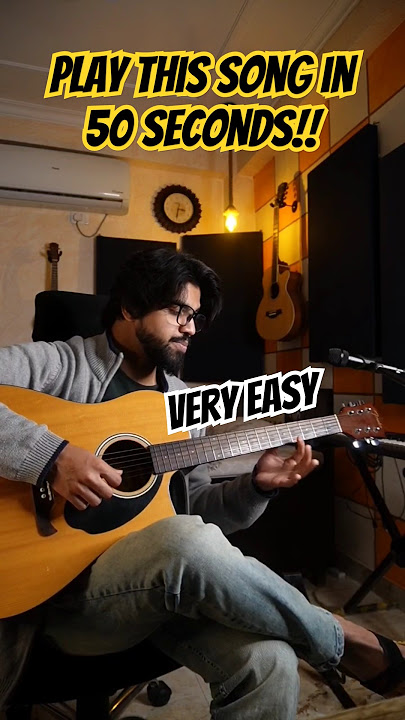 Pelajari Lagu SRK yang Ikonik Ini dalam 50 Detik! Kunci Gitar Mudah untuk Pemula | Lata Mangeshkar