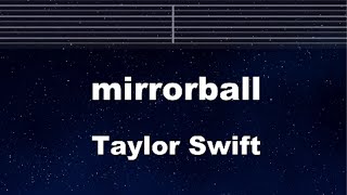 Practice Karaoke♬ mirrorball - Taylor Swift 【With Guide Melody】 Instrumental, Lyric, BGM Resimi