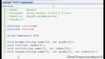 Easy Programming - Beginner C++ Tutorial - Using Header Files (.h Files) (26)