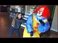 Prank Video - Scary Clown Gets Pushed To The Floor By Girl While Riding
Scooter