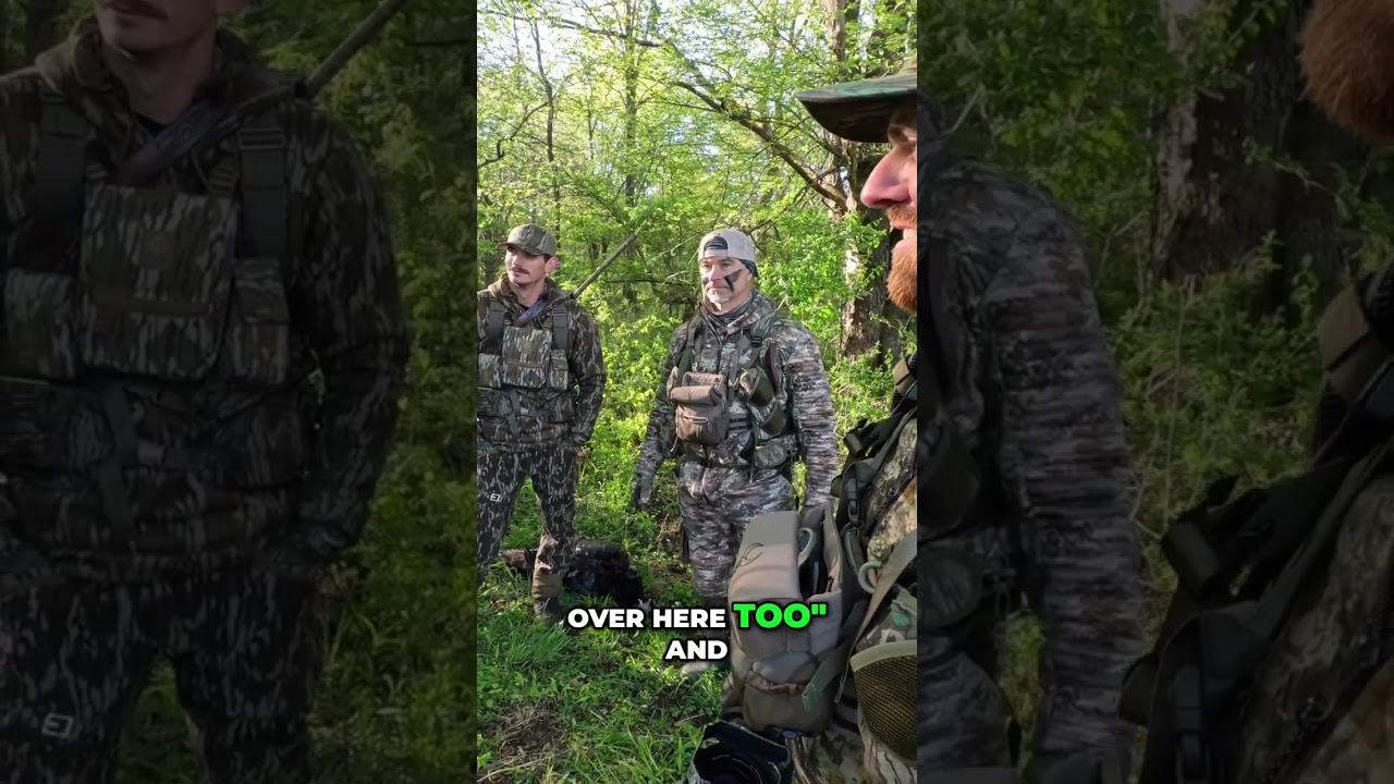 Gobblers Spotted! Our Intense Turkey Hunt Begins! #shorts