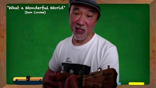 What a Wonderful World (Sam Cooke) ukulele rendition on Zoom