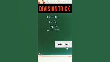 17÷5 #mathshacks #mathshack #divisiontricks #division #divisiontrick #mathstricks #mathstrick#shorts
