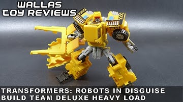 Transformers Robots In Disguise Deluxe BUILD TEAM HEAVY LOAD | Wallas Toy Reviews