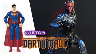 Custom Darth Maul base Superman | Sculpture Darth Maul | Star Wars - Timelapse