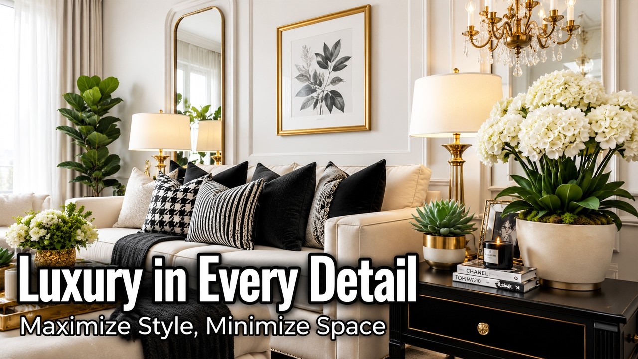 ⁣Tiny Luxury Details: Maximizing Impact in Small Spaces