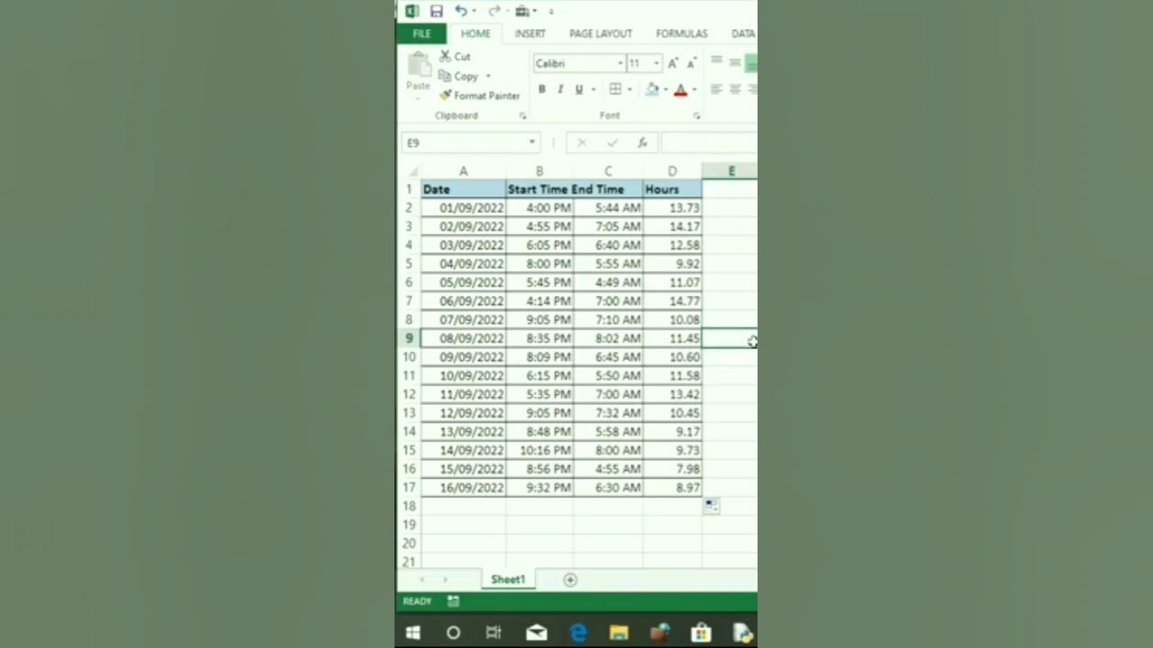 night shift hours calculation in excel short shorts Excel exceltips hranalytics YouTube