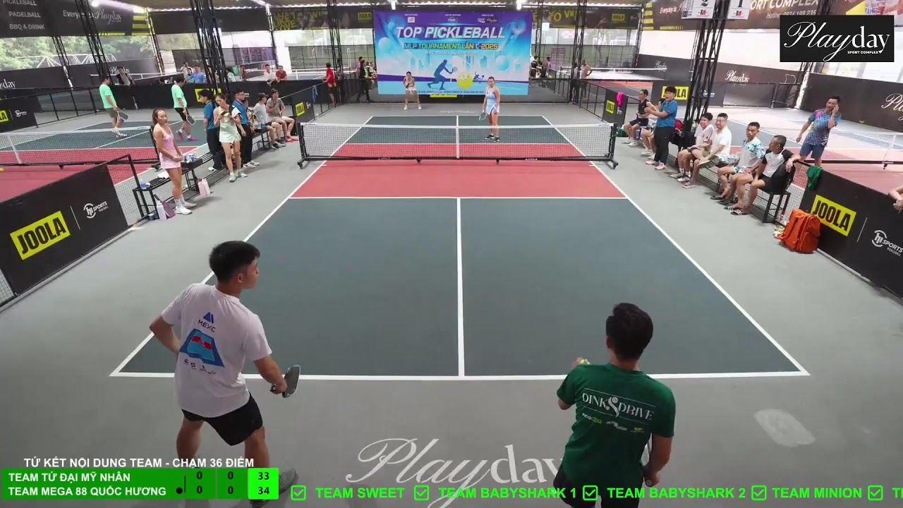 TOP PICKLEBALL MLP TOURNAMENT LẦN 1 2025 - TỨ KẾT - TEAM MEGA 88 vs TEAM TỨ ĐẠI MỸ NHÂN